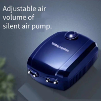 4W/6W/9W/15W fish tank aerator pump, fish aerator, small household aerator, ultra-quiet air volume aerator, oxygen pump adjustab