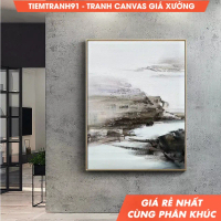Tranh treo tường, Original White Minimalist Art Painting,Large Abstract Painting,Modern Abstract Pai
