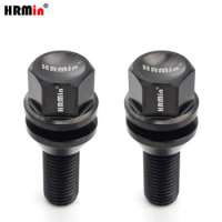 HRMin High quality 19HEX M14*1.5*32mm Gr.5 titanium Conical seat free washer wheel hub bolt 20ps for Volvo, Lynk&amp;Co etc.