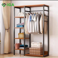 Kệ treo quần áo 2 Gian 4 Tầng ᶖgA- GM08 và Tủ Treo Quần Áo Bằng Kim Loại Có 4 Tầng. LMS
