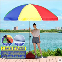 太陽傘遮陽傘大雨傘超大號戶外商用擺攤傘廣告傘印刷定制摺疊圓傘❀❀城市玩家
