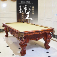 Billiard table Rosewood carved table Lion King adult home luxury villa indoor standard American billiard table