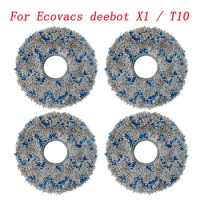 Washable Mop Pads For Ecovacs T10 TURBO / Deebot X1 / OMNI / X1 TURBO Vacuum Cleaner Mop Cloth Replacement Parts Accessories