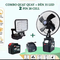 [COMBO 5 MÓN 2 PIN 20 +QUẠT XOAY +ĐÈN+ SẠC ] ĐÈN LED SIÊU SÁNG 2 LOẠI BẢO HÀNH 12 THÁNG