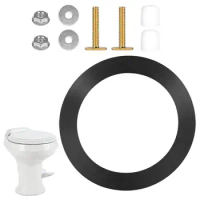 Toilet Sealing Kit RV Toilet Gasket Flush Seal Replacement Comb Kit RV Toilet Flush Flange Repair Parts for RV Toilet Trailer