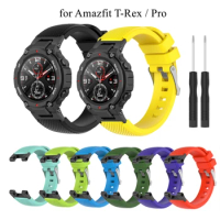 Band For Xiaomi Amazfit T-Rex/T-Rex 2 Silicone Soft Wrist Strap Replacement Bracelet For Amazfit T-rex Pro Sport Watch Strap