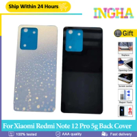 Original Back Cover For Xiaomi Redmi Note 12 Pro 5G Back Battery Cover Rear Case Housing Door For Redmi Note 12 Pro Replace
