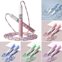 Creative Soft TPU Beads Skipping Rope Nylon Jump Rope for Adult Kids Indoor Sport Workout Keeping Fitness Training Equipment