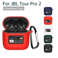 Silicone Wireless Earbuds Case Waterproof Shockproof Charging Box Cover Anti-dust Colorful for JBL Tour Pro 2