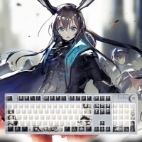 Game Arknights Keycap Cool Man Anime Keycap Mechanical Keyboard Fashion Kaycaps