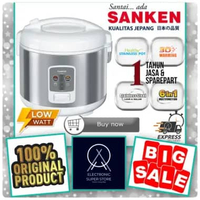 SANKEN RICE COOKER SJ-2200 SJ 2200 SJ2200 STAINLESS STEEL PANCI SANKEN 6IN1 1.8 LITER MAGIC COM SANK