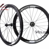 20 inch bike carbon wheel, Full carbon Velosa super sprint 30 aero 451 carbon wheelset,38mm clincher folding bike wheel