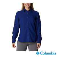 Columbia 哥倫比亞 女款-Silver Ridge UPF40快排長袖襯衫-靛藍 UXL12790KF