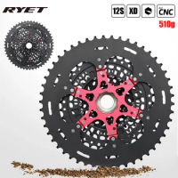 RYET MTB Cassette 12 Speed 9-50T XD 12s Mountain Bicycle Freewheel for XD Bike Cassettes Cycling Accessories 12 Speed Cassette