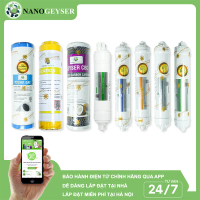 Bộ 8 lõi lọc nước dùng cho máy lọc nước công nghệ UF, Nano Geyser Eco Crystal, Aqua...