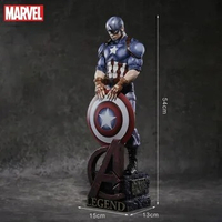 54cm Avengers Marvel Series Captain America Model Desktop Decoration Character Anime Surrounding Toy Decoration