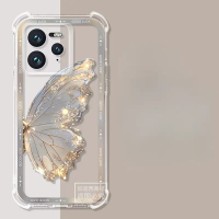 เคสโทรศัพท์สำหรับ Realme GT7 Pro, ปกป้องกันสำหรับ Realme GT6 Pro สไตล์หรูหรา รับเจลยางนุ่มกันกระแทกส