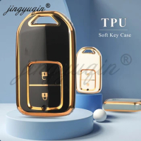 jingyuqin Fashion TPU Car Remote Key Case Cover For Honda CRV CR-V Fit Civic Accord HR-V HRV City Odyssey XR-V Keyless Protector