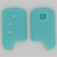 2PC * 3 buttons Silicone Car Key Case for Honda Fit Shuttle Gp8 Vezel Jade Gienia Crosstour Cover Keyless Shell Skin Holder