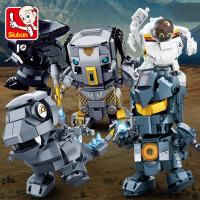 Khối Xây Dựng Robot Gundam Mecha, Phiên Bản Q Vui Nhộn, Mô Hình Godzilla, Chiến Binh Sắt, Đồ Chơi Lắ