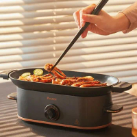 Mini electric bbq grill small electric grill pan household table barbecue commercial hotel single couple electric stove 220 V