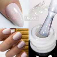 UR SUGAR 7ml Glitter Rubber Base Gel Aurora Chameleon Pink Gold Flakes Varnish Soak Off Semi Permanent UV Gels Polish
