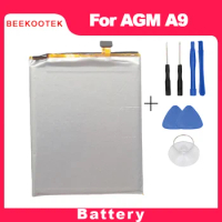 BEEKOOTEK New Original For AGM A9 Battery New 5.99inch AGM A9 Mobile Phone Battery 5400mAh