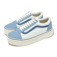 【VANS】休閒鞋 V36CF 3SOLE OLD SKOOL 藍 白 男鞋 女鞋 日本線 厚底 增高(6322760008)