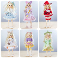 Pakaian Berpakaian DIY Fesyen 30cm Doll dalam Pakaian Pakaian Manis Aksesori 30cm Doll Dress Set Com