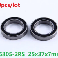 10pcs/lot S6805-2RS S6805RS S6805 2RS RS Stainless Steel ball bearing 25x37x7 mm Deep Groove Ball Bearing 25*37*7