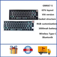 GMK67-S 65% Wireless Mechanical Keyboard Kit Gasket Structure VIA Customized RGB Mechanical Bare Bone Keyboard