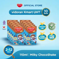 Vidoran Xmart Milk Susu UHT Rasa Cokelat 110 mLx10pcs
