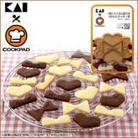 asdfkitty*日本製 貝印 COOKPAD餅乾壓模型-愛心 蝴蝶結-正版商品