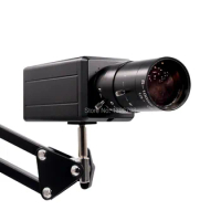 USB Webcam CCTV 5-100mm 20x Varifocal Lens High Definition SONY IMX179 Mini HD 8MP Industrial USB Camera Surveillance Microphone