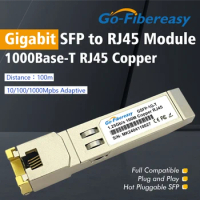 1Gb SFP to RJ45 Transceiver Module 1000BASE-T 100m RJ45 Copper For Mikrotik,Ubiquiti,Netgear,TP-Link