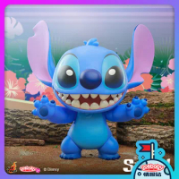 Anime Original Hottoys Ht Cosbaby Cosb1021 37cm Lilo Stitch Blue Stichger Collection Action Figure Valentine's Day Gift Toys