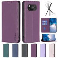 POCO X3 Pro Case on For Xiaomi Poco X3 Pro Case Luxury Flip Magnetic Phone Case for Etui Xiaomi PocoX3 NFC X 3 Pro Leather Cover
