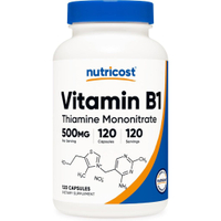 Nutricost Vitamin B1 (Thiamine) 500mg 120 Capsules