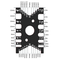 Router Tenon Caliper Dovetail Jig High Precision Table Saw Machine Ruler Woodworking Measuring Tool