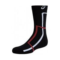 Asics Socks [Z32007-90] 中筒襪 排球 羽球 運動 厚底 透氣 耐磨 黑白