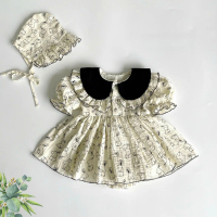 BD230 Body áo liền váy muslin RIOKIDS đầm cho bé gái sơ sinh đầy tháng thôi nôi