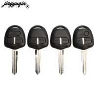 jingyuqin 30pcs/lot For Mitsubishi Lancer Outlander Shogun Pajero Keyless Remote Car Key Shell Case 2/3 Buttons Fob Uncut Blade
