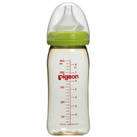貝親 Pigeon 寬口母乳實感PPSU奶瓶 240ml (綠) P00457