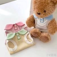 撞色翻領休閒polo衫彈力狗狗衣服 貓透氣寵物服飾 寵物背心小狗衣服 貴賓狗小型犬小狗博美比熊幼犬幼貓衣服