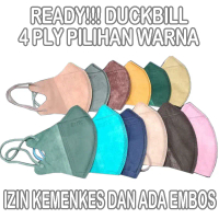 Masker duckbill 3ply masker earloop disposable duckbill masker