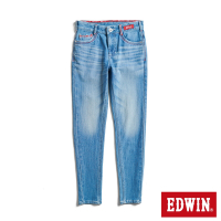 EDWIN 東京紅360°迦績彈力機能極窄管牛仔褲-男-拔淺藍