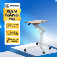 Bàn laptop di dộng Nghia furniture Laptop 01, Nâng hạ và nghiêng mặt bàn di động thông minh - Bàn đứ