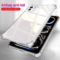 For iPad Air 13 Pro 11 2024 Case Clear Airbags Armor Shockproof Cover For iPad Air 11 inch 13 6 6th 5th 7th Gen Protect Fundas