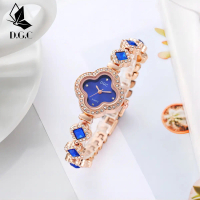 DGC Jam Tangan Wanita Tali Rantai Analog Kuarsa Modis dan Elegan W300 murah Watches