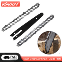 KKMOON 6 Inch Mini Steel Chainsaw Chains Replacement Electric Chainsaw Guide Plate Electric Chain Saw Chains Home Power Tools